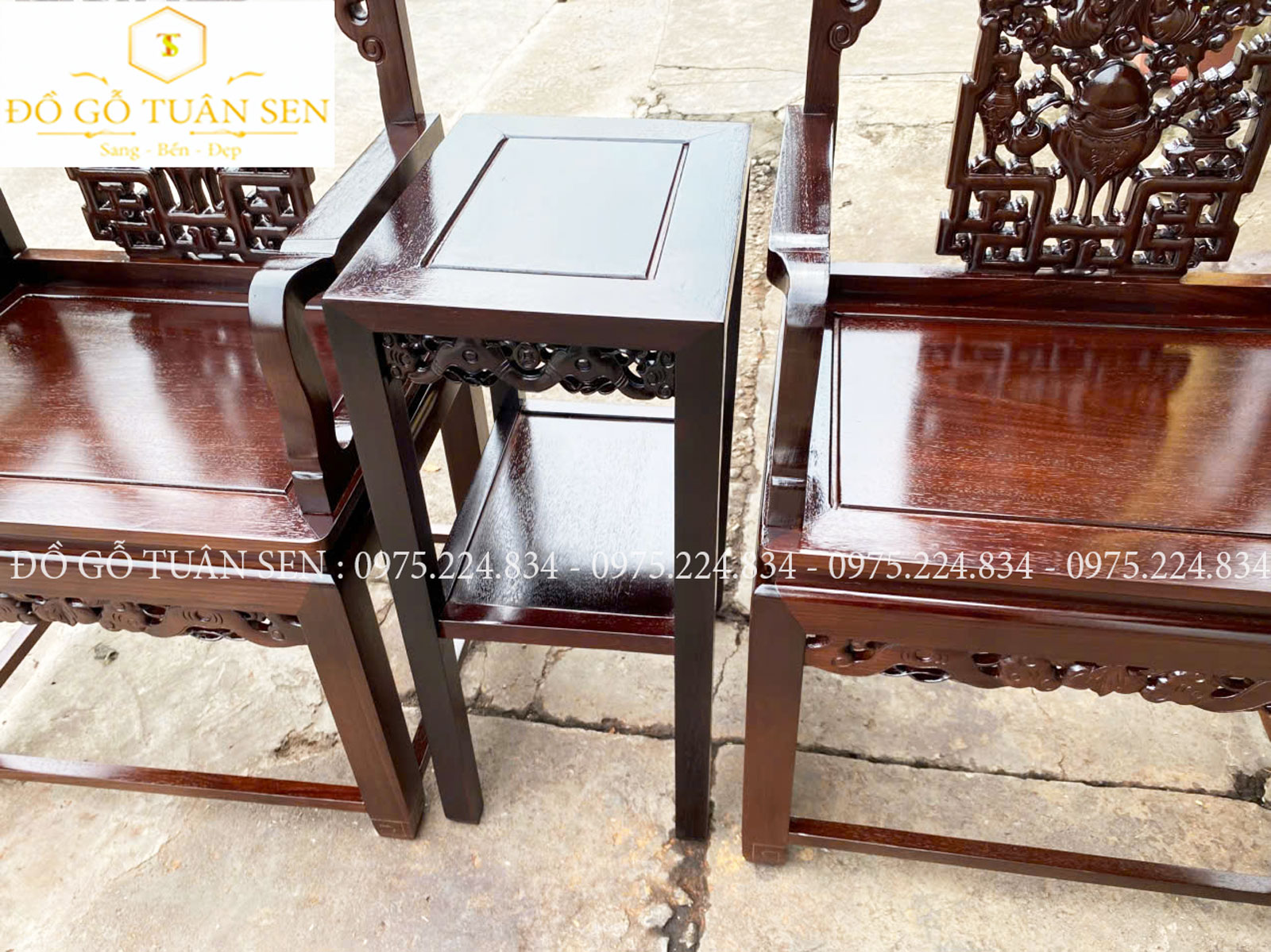 Hình ảnh bộ vách gỗ gụ